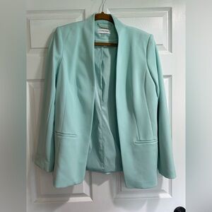 Calvin Klein Green Blazer Modern Suit Jacket